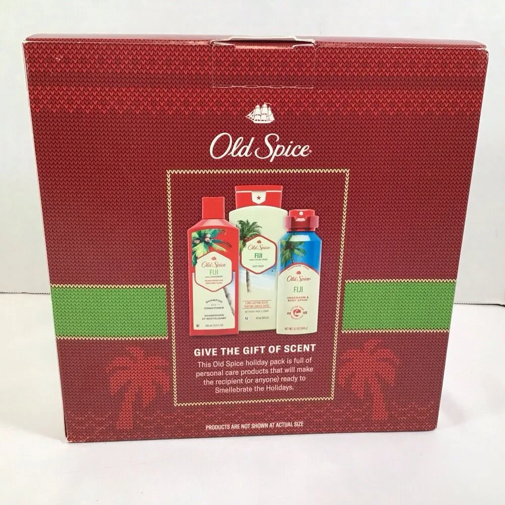 Old Spice Smellebrate The Holidays Fiji Body Wash & Spray 2in1 Shampoo Condition